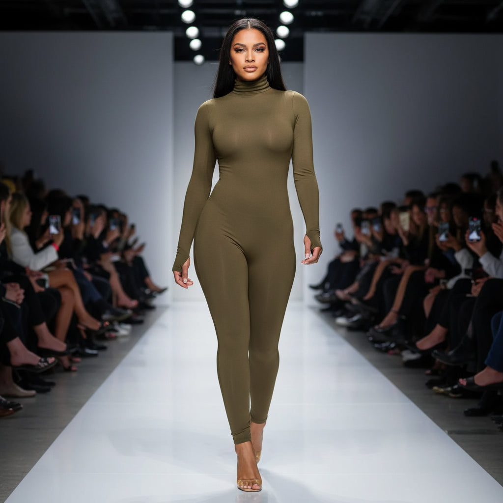 combinaison skinny femme manches longues, tenue confortable pour automne et hiver-03