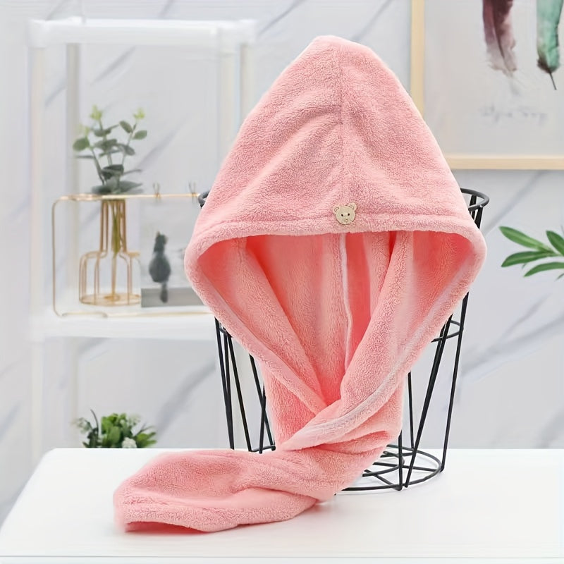 Serviette à cheveux en microfibre – séchage rapide, super absorbante et douce, bonnet turban pratique pour tous types de cheveux