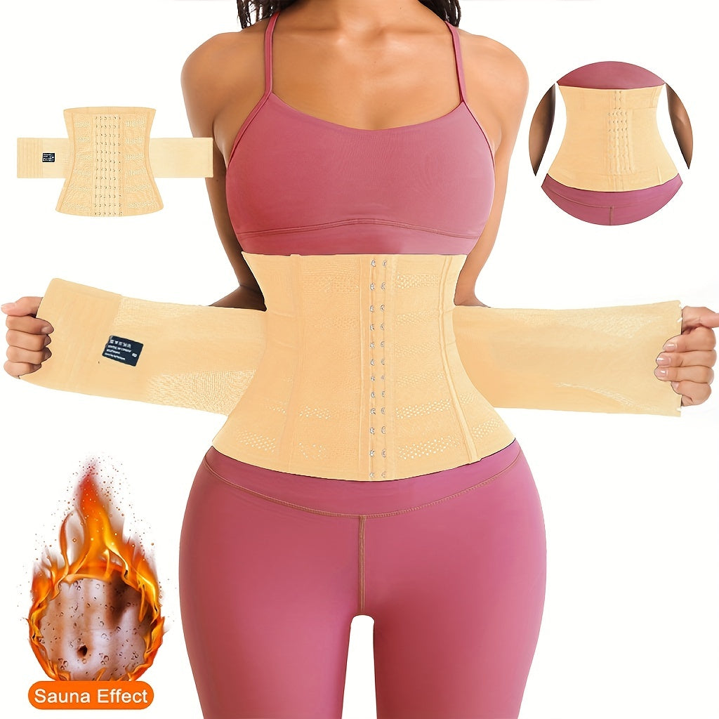 Gaine amincissante respirante femme – ceinture taille haute maintien moyen, amélioration de posture, réglable et confortable