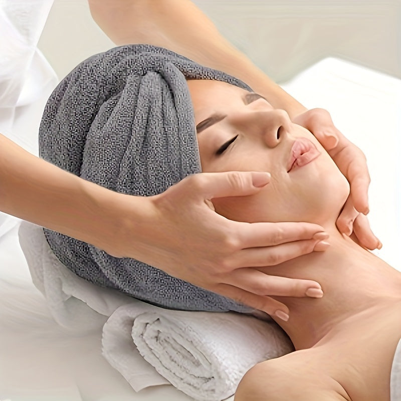 Serviette à cheveux en microfibre – séchage rapide, super absorbante et douce, bonnet turban pratique pour tous types de cheveux