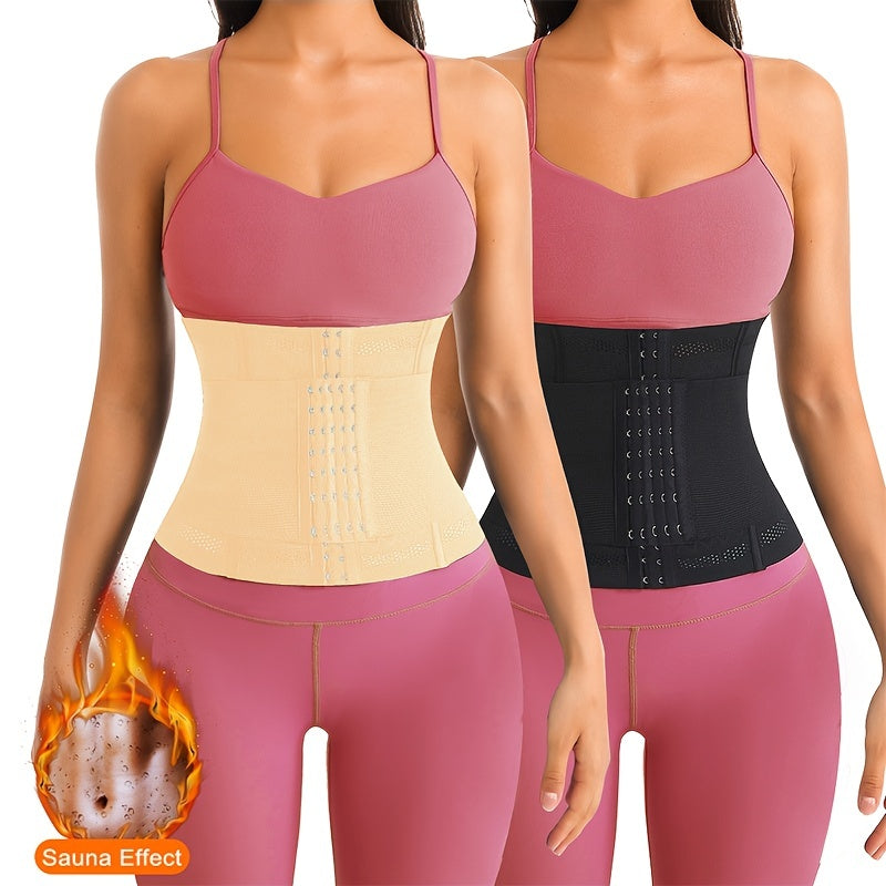 Gaine amincissante respirante femme – ceinture taille haute maintien moyen, amélioration de posture, réglable et confortable