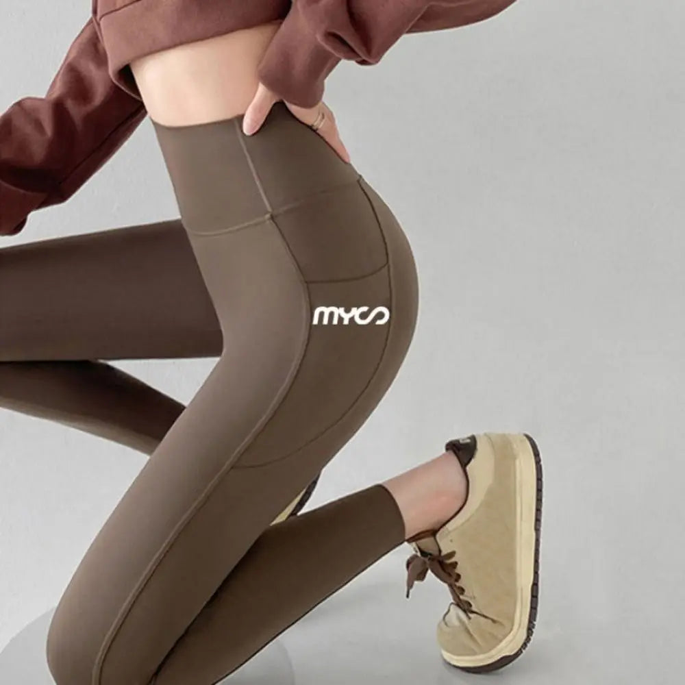 Legging de sport femme taille haute avec poche – tissu doux stretch, idéal yoga & fitness, pantalon gym confortable