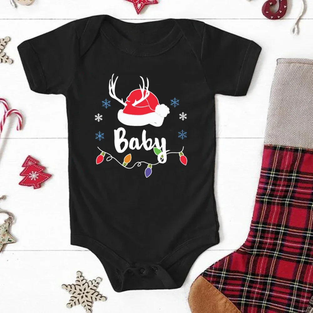 Body bébé de Noël assorti au look familial, parfait pour photos et fêtes de fin d’année.