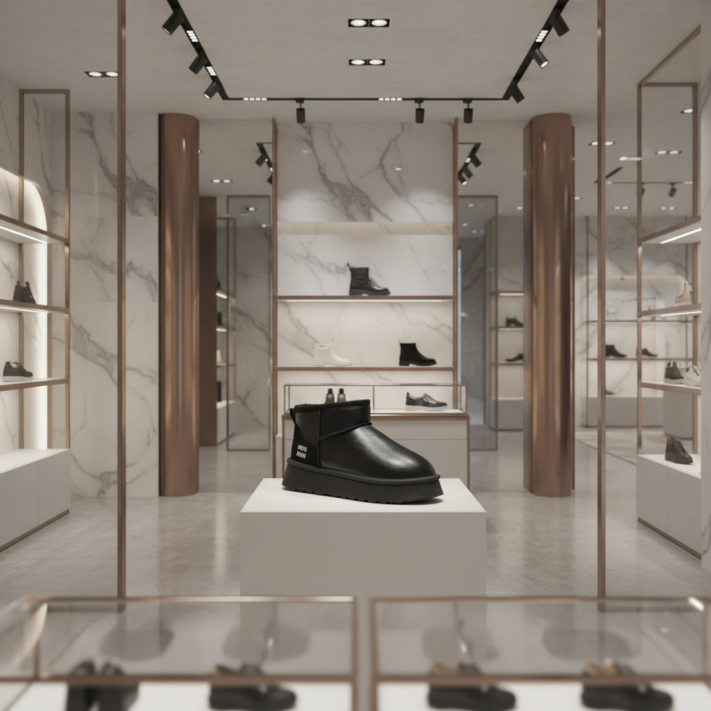 Zoom sur la semelle antidérapante des bottes d’hiver femme, adhérence renforcée.