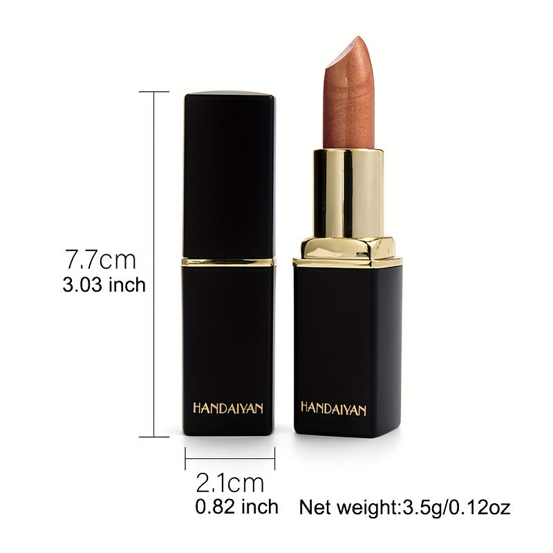 Rouge à lèvres sirène nacré – 9 teintes brillantes, effet métallique & changement de couleur, tenue longue et éclat glamour