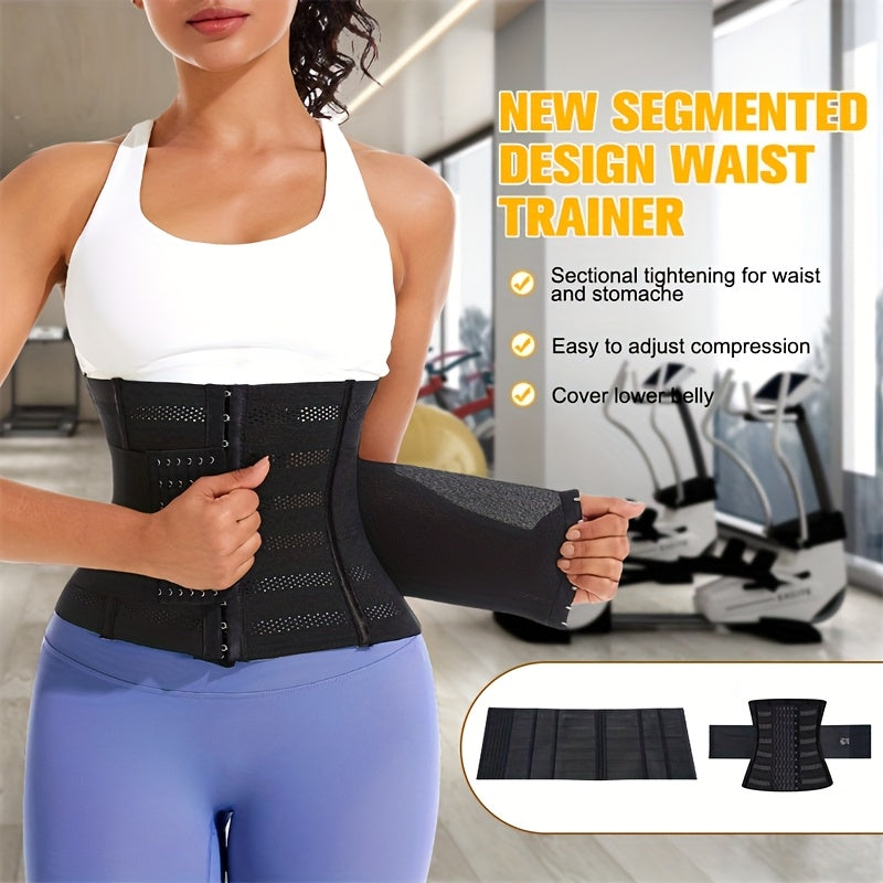 Gaine amincissante respirante femme – ceinture taille haute maintien moyen, amélioration de posture, réglable et confortable