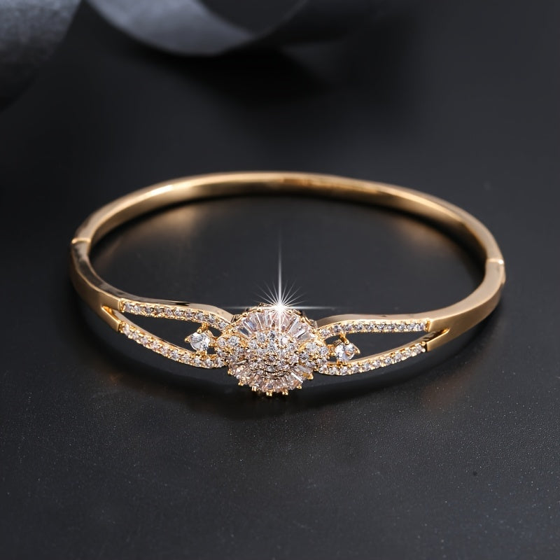 Bracelet femme élégant en zirconium – design minimaliste et raffiné, bijou chic et luxueux pour toutes les occasions