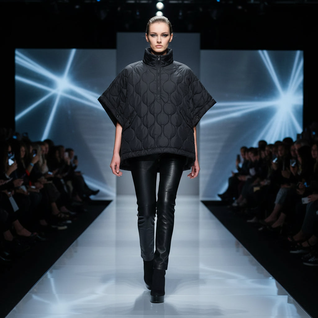 alt_text : manteau d’hiver femme matelassé en coton, veste chaude zippée pour un style élégant et confortable.